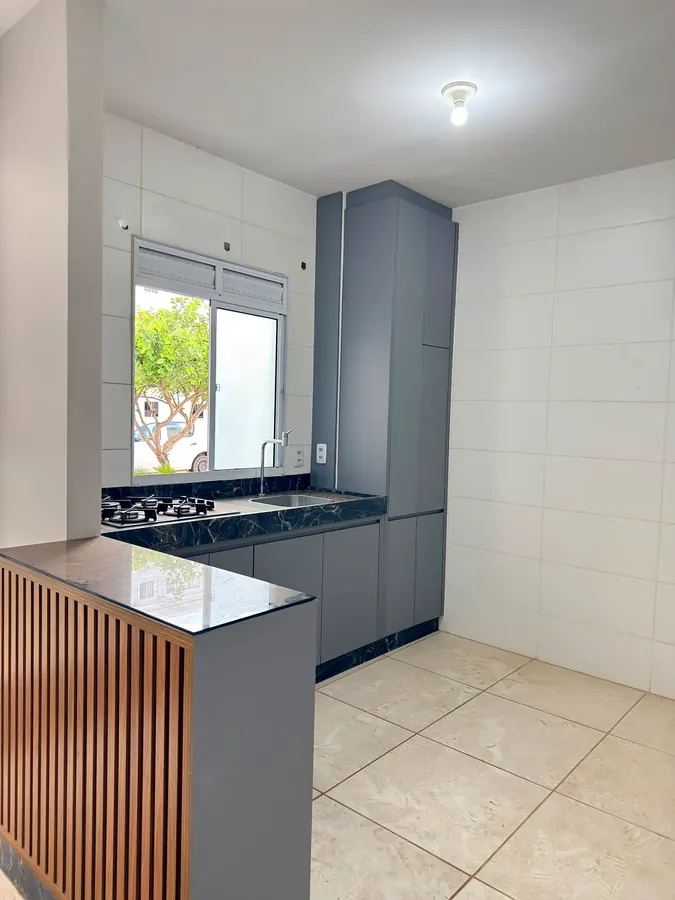 Cozinha planejada com cooktop