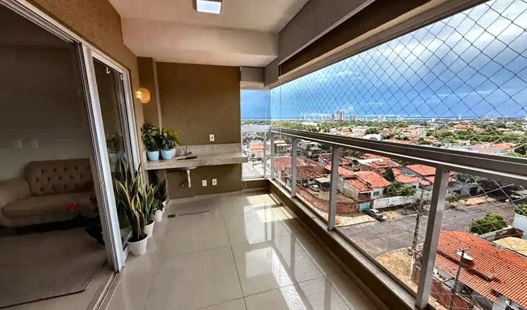Varanda envidraçada com vista